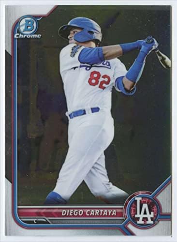2022. Bowman Chrome perspektiva BCP-103 Diego Cartaya Los Angeles Dodgers MLB Trading Card