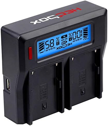 HEDBOX RP-DC50/BPA60-DUALNI LCD punjač baterije za Canon BP-A30, A60 i Hedbox HED-A60