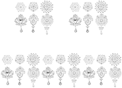 HOMOYOYO BIDEMAID Pokloni 30pcs Bridal Castpin legura broševi cvjetni simulirani buket umetnuti komplet dizajn cvjetni pin