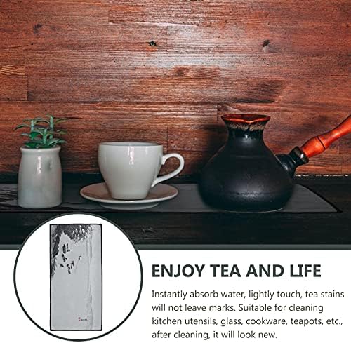 Hemoton sivi ručnici čaj ceremonija kung fu čaj set mat prirodne kože stolnjak ručno izrađen čaj od čajnog stola trkač crni