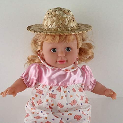 Nolitoy strašila šešir meksiko šešir mini lutka slamka šešir ručno izrađena tkana slamna šešira ručno izrada lutka slamna