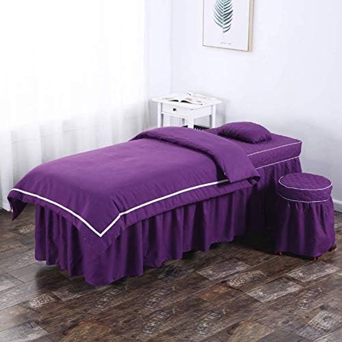 Zhuan masaža stol za stol setovi masaža stol suknja spa pokrivač solidna boja Premium Beauty Beater Bed Setling Sets s licem