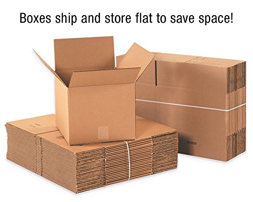 Kutije od valovitog kartona 12 12 12 otporne na vremenske uvjete Kraft papir, pakiranje od 20 komada, za transport, pakiranje