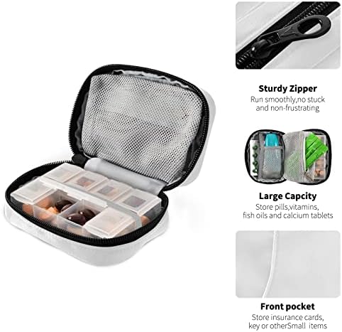 Slatka lijena beagle tableta torbica Organizator tableta s zatvaračem s prijenosnim vitaminskim ribljem uljem za putovanje