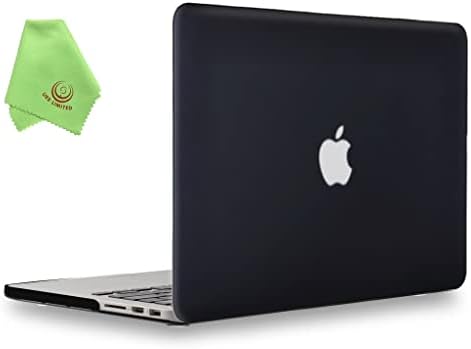 UESILL Smooth Matte Tvrdi poklopac kompatibilan s MacBook Pro 15 inčnim s mrežnim zaslonom, crno