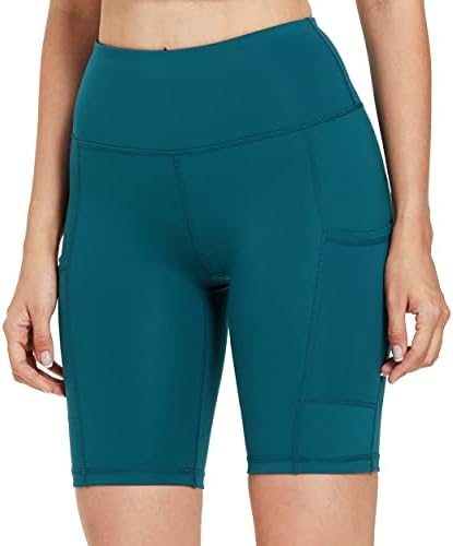 WILLIT ženski biciklistički kratki visoki struk joga duge kratke hlače vježbanje vježbanja kratke hlače bočni džepovi 8