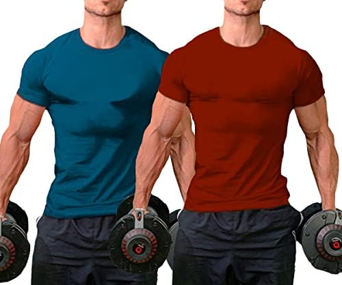 InleaderStile muške majice za vježbanje Atletske teretane majice za muškarce s kratkim rukavima