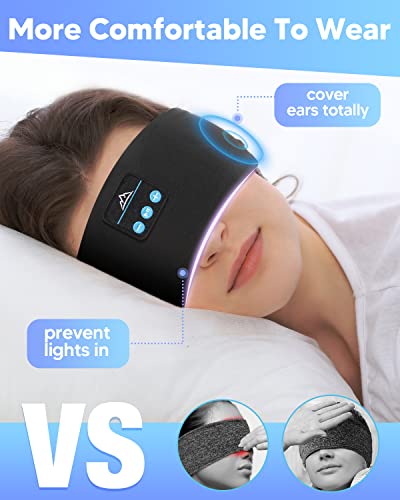 Slušalice Everplus Sleep Bluetooth 5.0 Slušalice za spavanje traka 10h Glazba, mekana elastična udobna traka za spavanje