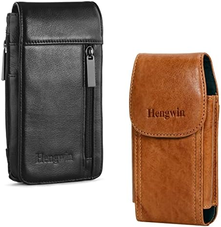 2 Pack Hengwin Veliki kožni remen mobitela Holsters Chip Clip torbice za iPhone 14 Pro Max 13 Pro Max 12 Pro Max 11 Pro Max