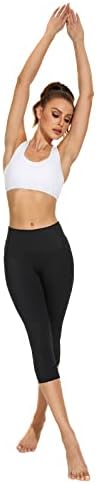 Szoon ženske kompresije za vježbanje gamaša sa bočnim džepovima visoki struk za kontrolu trbuha, a aktivna odjeća