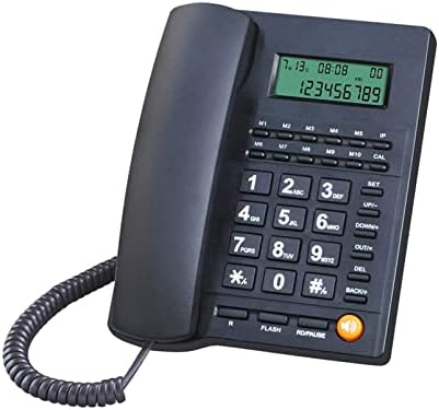 Korbed Caller ID Telefon s zvučnikom za kuću i ured, Telpal Wired Fixline Telefon Set jednostavni analogni hotelski telefoni