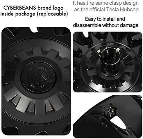Cyberbeans 4pcs za tesla model y kotača pokrov navlake hubcaps kapice za zamjenu upravljača kotača za zaštitni kotač za zaštitnicu