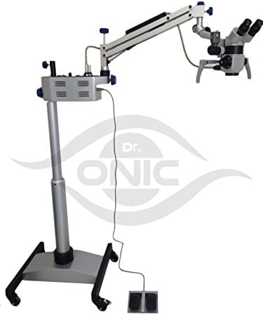 3-stupanjski kirurški operativni mikroskop, dvogled pod kutom od 45 a-list, podni s LED osvjetljenjem a-list.Onic