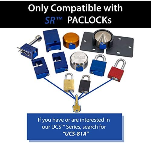 Paclock-ova TL81A prikolica, kupi američki ACT kompatibilan, plavi anodizirani aluminij, visoki sigurnosni 6-pinski cilindar,