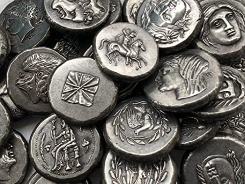 Grčke kovanice mesing srebrni antikni zanat inozemne komemorativne kovanice nepravilna veličina tipa 59