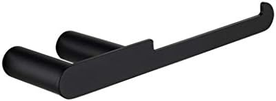 ZLDXDP Klasični držač za papir od papira Crni zid montiran od nehrđajućeg čelika kupaonica za toaletno tkivo