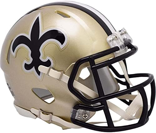New Orleans Saints 1976-99 Throwback Replica Mini kaciga s maskom za lice Z2B