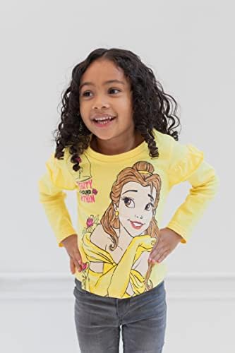 Disney princeza Ariel Pepeljuga Tiana Belle Jasmine Moana 3 Majice za pakiranje majice za veliko dijete