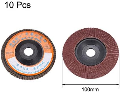Izvorna karta 10 PCS 100 mm zaklopka za brušenje abrazivnih kotača Disk, 240 poliranje kotača za brušenje
