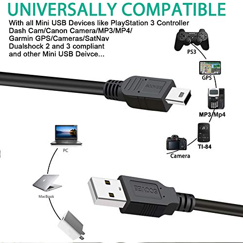 Kabel SCOVEE Mini USB tip A na punjač Mini B kontroler za PS3, MP3 playeri, dvr, Canon kamera, satelitska navigacija, Garmin