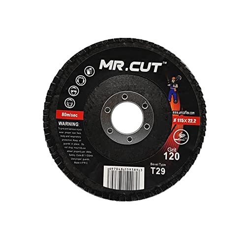 Mr.Cut Zirconia 4,5 x 7/8 zaklopki disk za kutnu brusilicu | Mržinje kotača Tip 29, 13,300 o / min Premium & Industrial Visoka