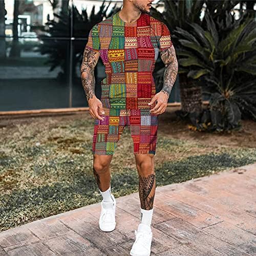 Muška 2 komada set teretana, mišićne majice i klasične fit sportske kratke hlače odjeće za muške set za vježbanje