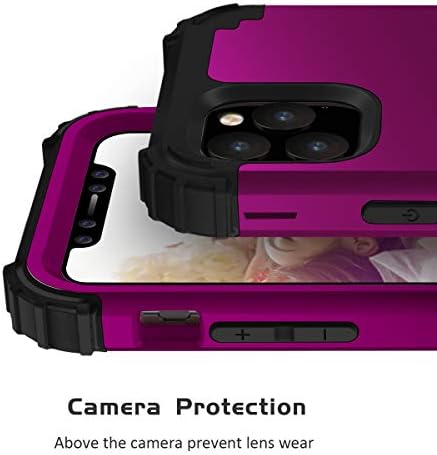 Slučaj iPhone 11 Pro, Zermu s teškim zaštitom od šoka tvrdog plastike+silikonski oklopni branitelj visoki utjecaj, robusni