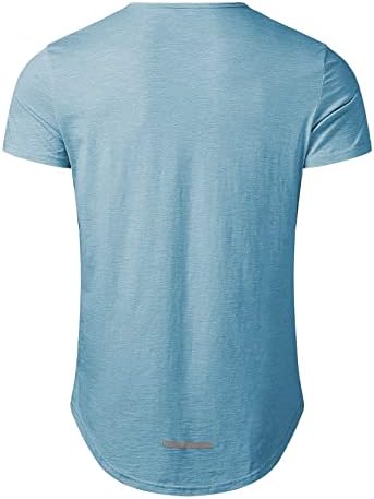 Muške duge linije teretane mišića bodybuilding majica hipster reflektirajuća linija majice majice majice