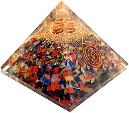 Sharvgun turmaline, aventurine i ametist kristalni orgonit piramida bakrena zavojnica cvijet života zacjeljivanje kamena