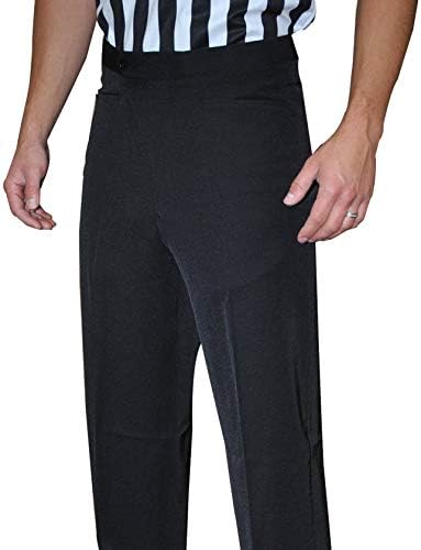 Smitty | BKS-290 | Konusni fit 4-smjer rastezljive ravne prednje sudske hlače s džepovima od kosa | Crni | Hrvanje | Košarka
